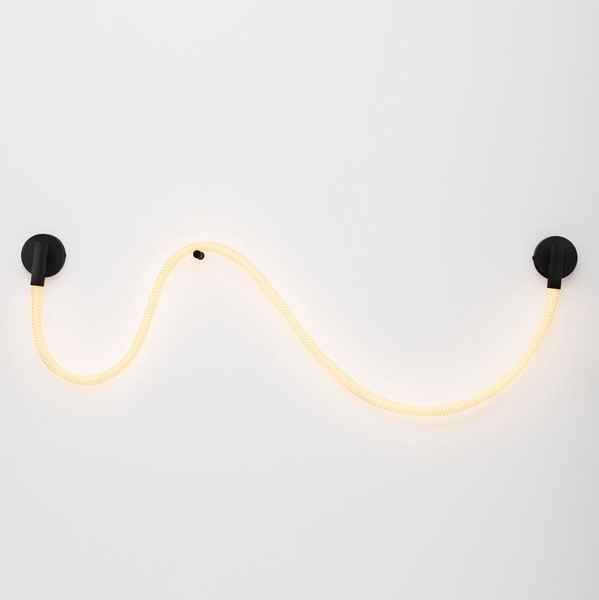 Designerska lampa ścienna CURA LE44259 LED 14W 3000K czarna biała