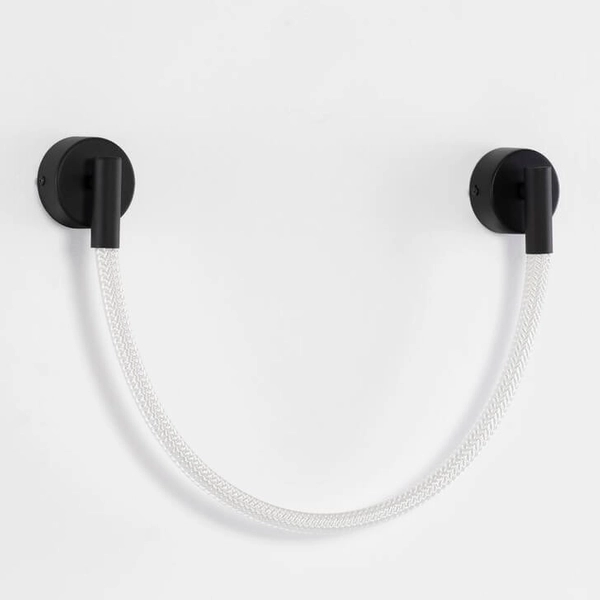 Kinkiet ścienny świetlny CURA LE44258 LED 7W 3000K wąż czarny biały