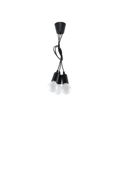 LAMPA wisząca SL.0573 industrialna OPRAWKA zwis pająk czarna