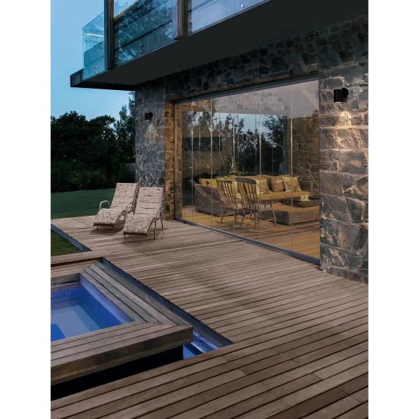 Kinkiet ścienny do ogrodu BOLERCO LE75246 3W 3000K IP65 tuba antracyt