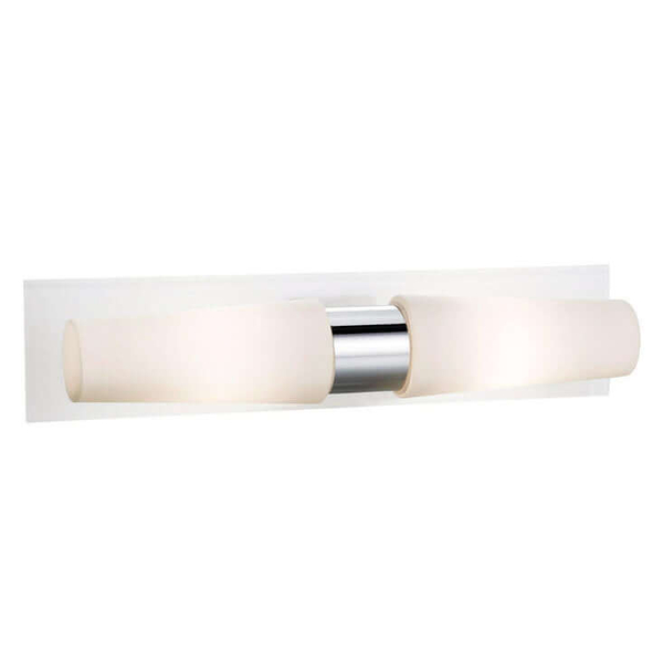 Łazienkowa lampa ścienna Brastad nad umywalkę chrom biała