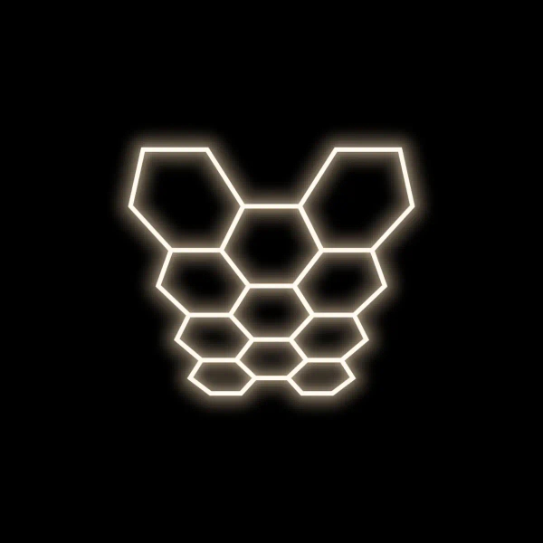 Liniowa lampa sufitowa Hexagon HEX-297X412-WW LED 331W 3000K IP54 biały