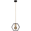LAMPA wisząca Honey K-4720 Kaja geometryczna OPRAWA metalowy ZWIS modernistyczny czarny złoty