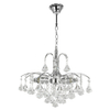 Żyrandol LAMPA wisząca 6246/3 8C Elem pałacowa OPRAWA glamour crystal ZWIS na łańcuchu chrom przezroczysty