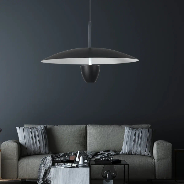 Wisząca lampa nad stół Ufo LP-0408/1P L BK LED 12W 3000-6000K czarna