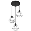 Lampa wisząca VEN W-P 1201/3 metalowa druciany czarne