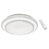 Nowoczesny plafon Gloria z pilotem LED 48W 3000-6000K IP44 chrom