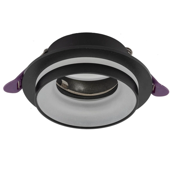 Wpustowa lampa Jet 6920 do przedpokoju oczko metalowa czarna