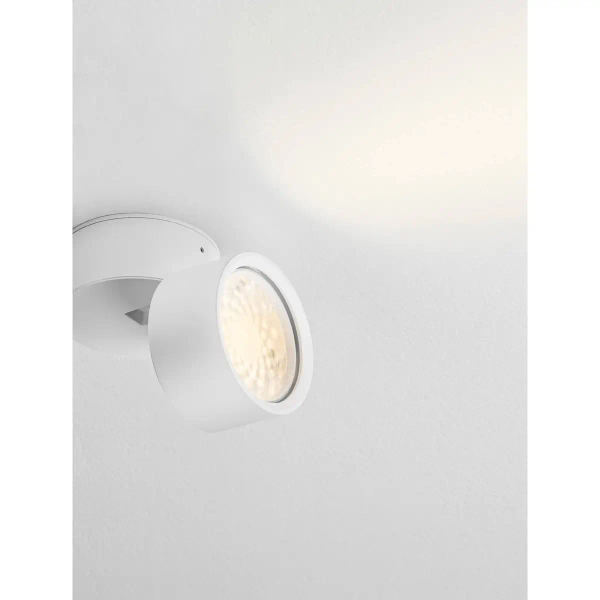 Sufitowa lampa regulowana MALERTA biała LE45518 1xLED 12W 3000K oczko okrągłe