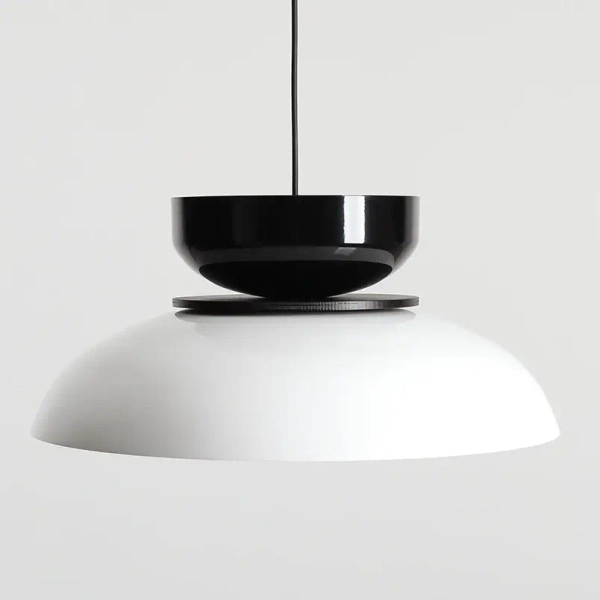 Lampa wisząca nad wyspę ALDO 1152G2_3_C do jadalni biała czarna