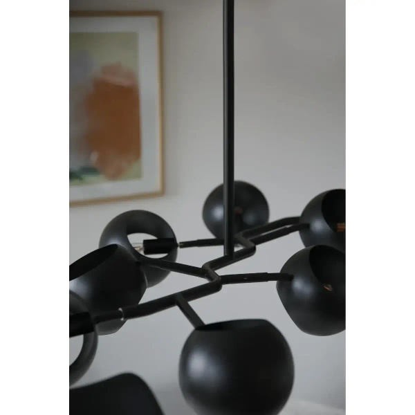 Molekułowa lampa wisząca Edgar 108852 kule metalowy czarny