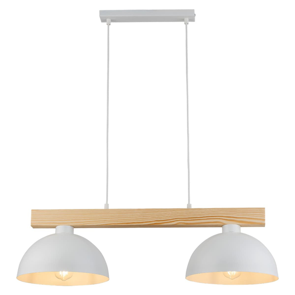 Podwójna lampa wisząca skandynawska Oslo 4713 TK Lighting drewniana biała