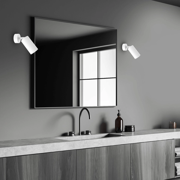 Kinkiet Hudson MLP8801 do sypialni minimalistyczny biały