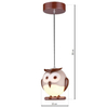 Dziecięca lampa wisząca OWL ML243 Milagro do pokoju dziecka sowa brązowa