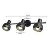 Regulowana LAMPA sufitowa REUS LP-8069/3WS BK Light Prestige metalowa OPRAWA geometryczny spot czarny