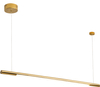 LAMPA wisząca ORGANIC P0356 Maxlight podłużna OPRAWA metalowy ZWIS listwa LED 16W 3000K belka złota