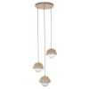 Minimalistyczna zwisająca lampa Bono Sabia 10720 mleczne kule beżowy