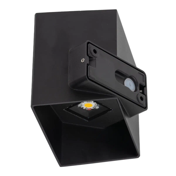 Elewacyjna naścienna lampa Cube 18182 LED 3000K kostka IP54 czarny