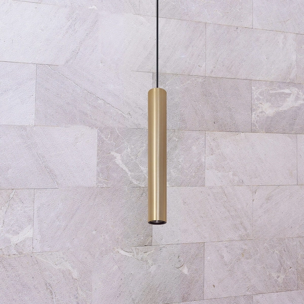 Wisząca lampa podłużna Lungomare 326140 nad stół tuba złota czarna