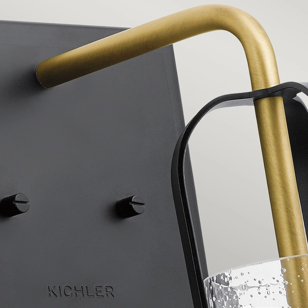 Kinkiet naścienny QN-KITNER1-NBR bubbles szkło mosiądz