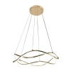 Salonowa lampa wisząca Twist LP-1982/1P GD LED 50W 3000-6000K złota