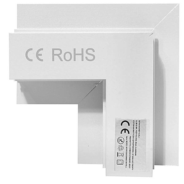 Podtynkowy łącznik kątowy do szyn magnetycznych 833 Domeno LED biały