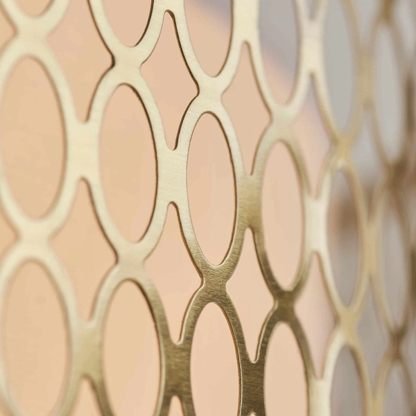 Przysufitowa lampa Cordero 101568 Endon metal szkło tkanina biały złoty