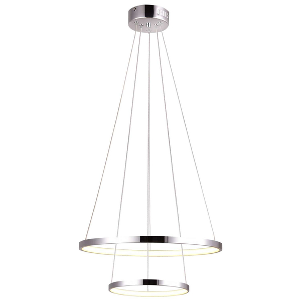 Lampa wisząca LUNE 32-64752 metalowa LED 40W 4000K pierścienie rings białe