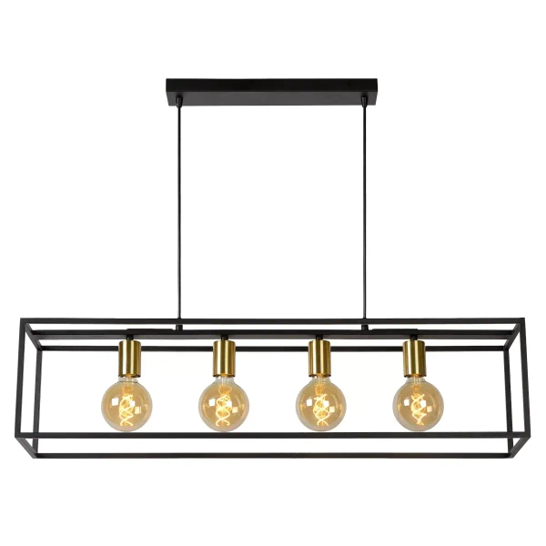 Wisząca lampa nad stół RUBEN 00424/04/30 Lucide czarny złoty