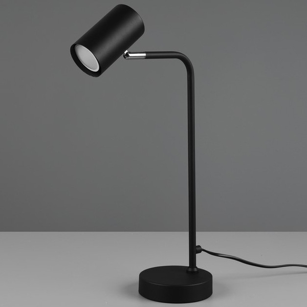 Stołowa LAMPKA stojąca VANTOS DL132512400 Trio metalowa LAMPA regulowana tuba biurkowa loft czarna