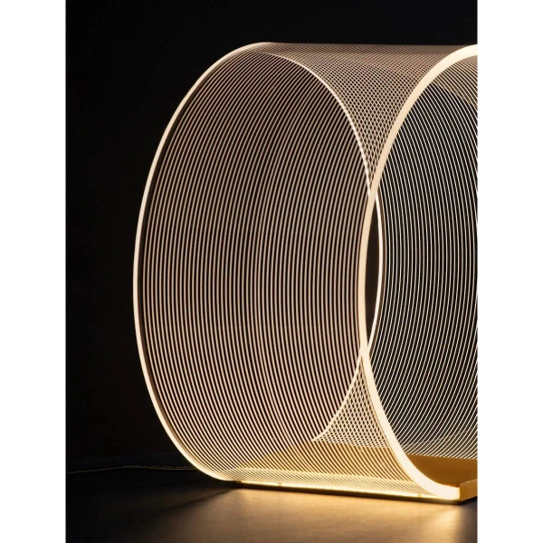 Okrągła stołowa lampa HUARAL LE44436 LED 14W 3000K biała złota