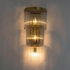 Lampa ścienna glamour Estro MSE010100266 Moosee szklana przezroczysta złota