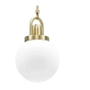 Sypialniana lampa wisząca Pearl SMP0093 Step kula art deco złota