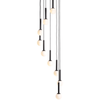 Lampa wisząca Riu 9 1117N1 Aldex kasakda balls kule czarne