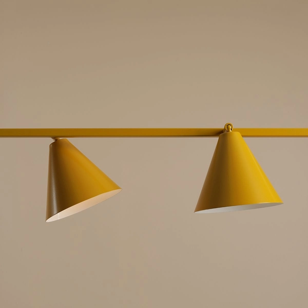 Lampa nad wyspę wisząca Form1108L14 Aldex 4-punktowa żółta