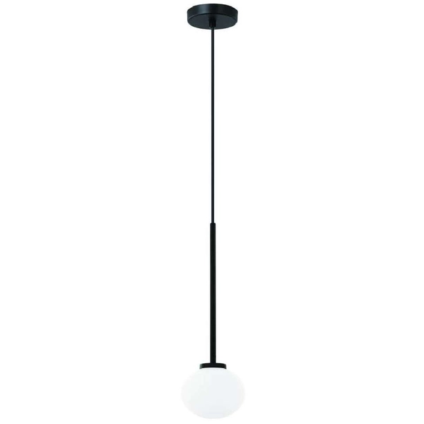 Wisząca LAMPA okrągła Ota I Orlicki Design loftowa OPRAWA szklana kula ZWIS ball biały czarny