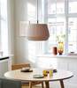 Plisowana lampa wisząca Dicte 2112353009 Nordlux bawełniana beżowa