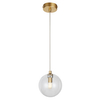 Metalowa lampa kula BUBBLES AZ5954+AZ5955 Azzardo G9 złoty przezroczysty