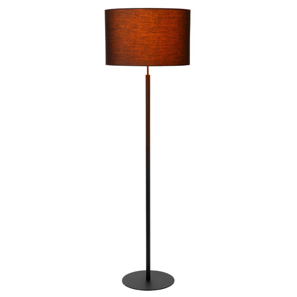 Klasyczna lampa podłogowa z abażurem Maya 45709/81/30 czarna