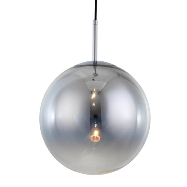 Skandynawska LAMPA wisząca PALLA LP-2844/1P CH Light Prestige loftowa OPRAWA szklany ZWIS kula loft ball srebrna przezroczysta