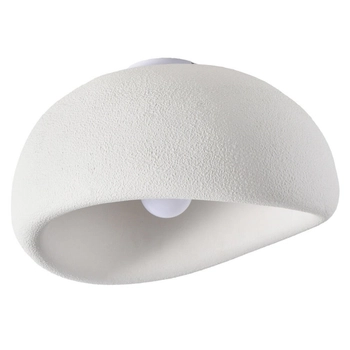 Sufitowa lampa kopuła STONE DN426-40C metalowa kamień biała