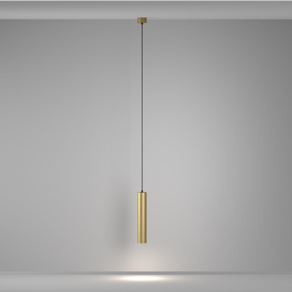 Salonowa lampa wisząca Artisan P082PL-GU10-MG Maytoni tubka złoty