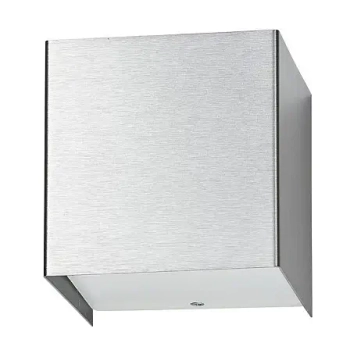 Kwadratowa lampa ścienna CUBE 5267 metalowa do salonu srebrna