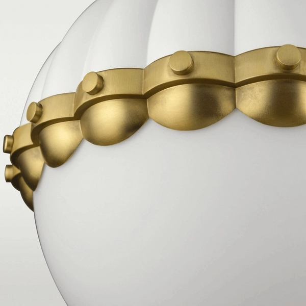 Kinkiet Pralines W01237WH Cosmolight kula do sypialni mosiądz