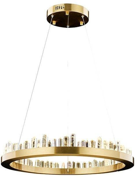 Lampa wisząca Nenufar MSE010100125 glamour kryształowa złota