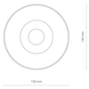 Sufitowa LAMPA plafon IOS 8730 Nowodvorski okrągła OPRAWA metalowa LED 30W 4000K downlight tuba biała