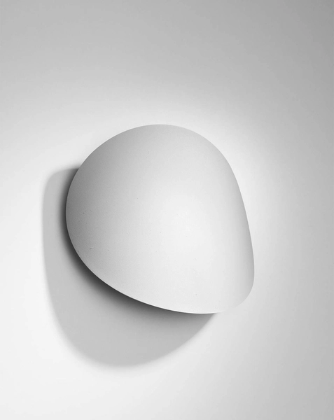 LAMPA ścienna SL.0934 metalowa OPRAWA kinkiet kamień biały