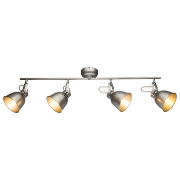 Lampa sufitowa HERNAN 54651-4 metalowa listwy reflektorki srebrne