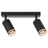 Podwójna sufitowa lampa Pipe Ring Spot ML2069 na listwie czarny