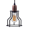 Wisząca LAMPA industrialna WORKSHOP 6336 Nowodvorski drut OPRAWA pręt ZWIS miedź czarny